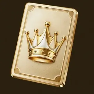 Crowned casino card — Roospin